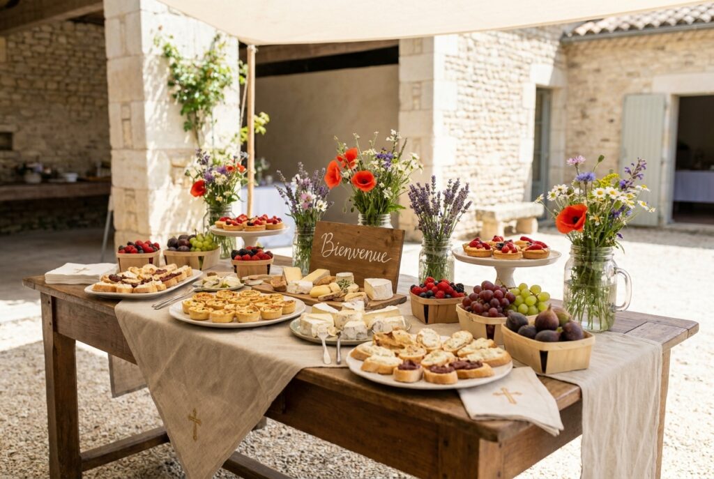Buffet champêtre de baptême à Versailles (78)