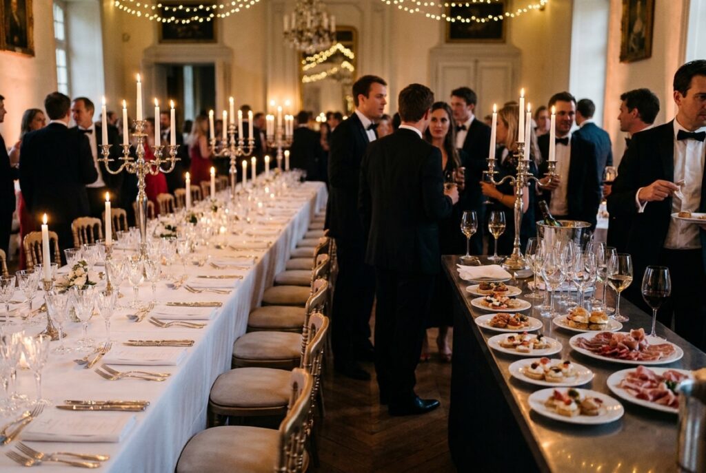 Cocktail dînatoire ou repas assis : que choisir pour votre mariage ?