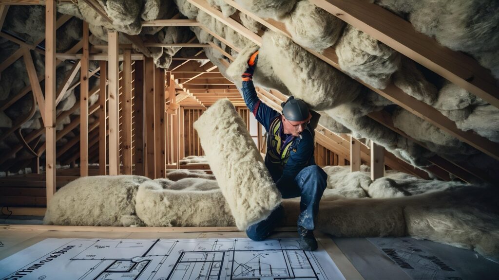 Avant travaux — Isolation thermique combles perdus — Montreuil